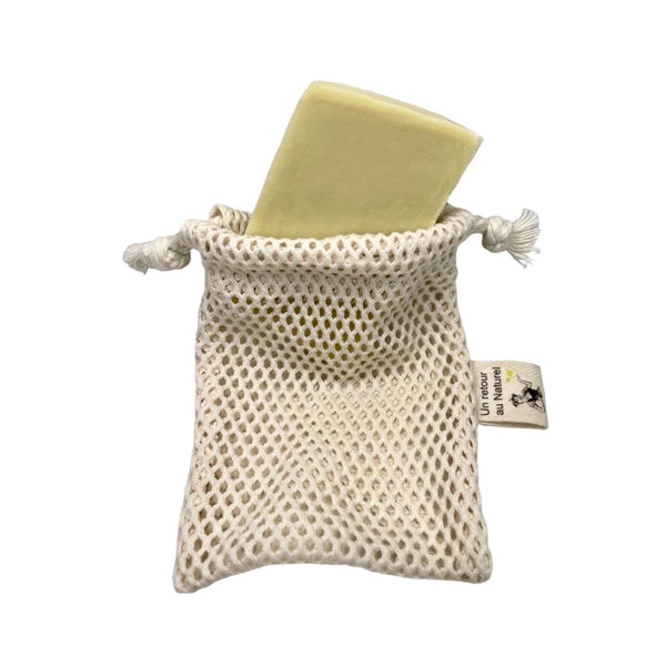 Filet à savon artisanal en coton Bio Un retour au Naturel